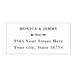 Klassisk adress självbläckande anpassad gummistämp stämpel