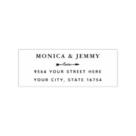 Klassisk adress självbläckande anpassad gummistämp stämpel