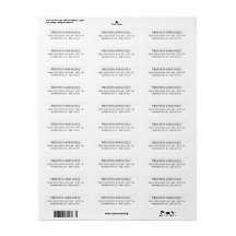 Klassisk adressetikett för svartvitt