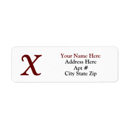 Klassisk adressetikett returadress etikett