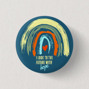 KLASSISK AFFIRMATION QUOTE RETRO BOHO RAINBOW CUTE KNAPP