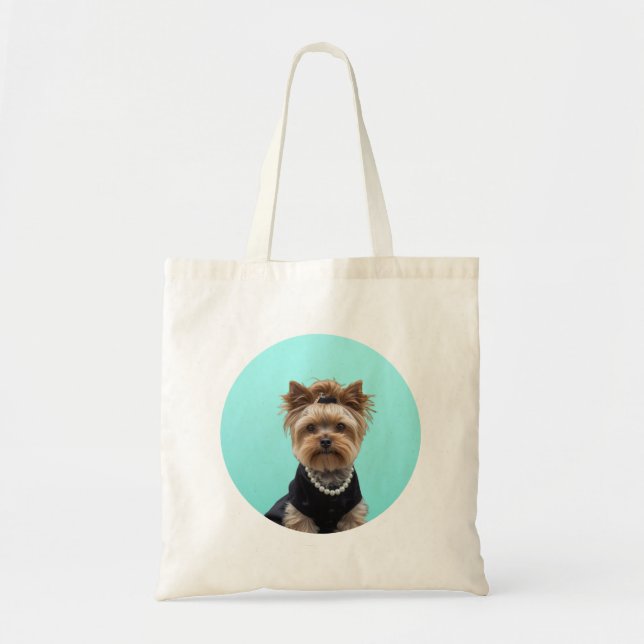 Klassisk affisch för frukost Yorkshire Terrier Yor Tygkasse (Framsidan)