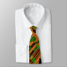 Klassisk African Kente K01 Vinkel Neck Tie Slips