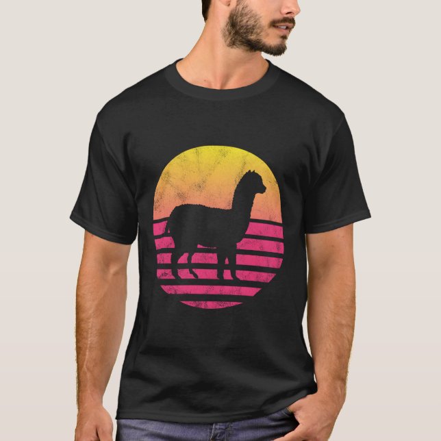 Klassisk Alpaca Gift T Shirt (Framsida)