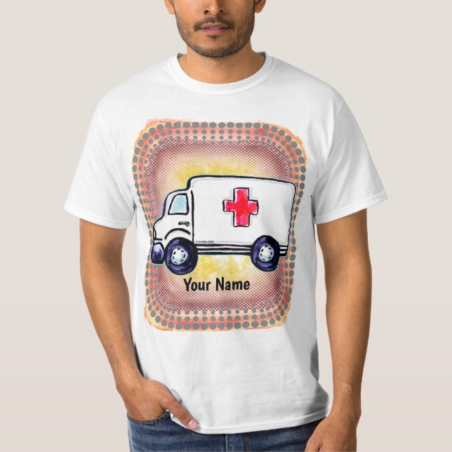 Klassisk ambulans t shirt (Framsida)
