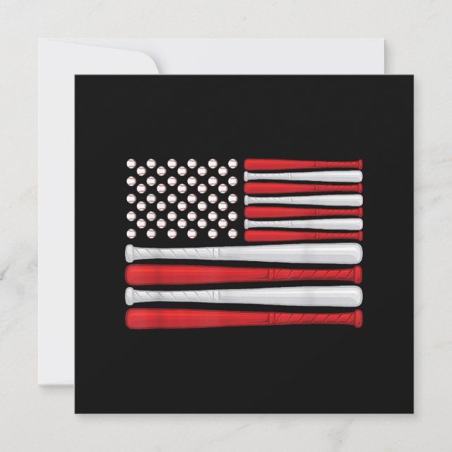 Klassisk amerikansk basebollflagga - Vintage baseb (Framsida)