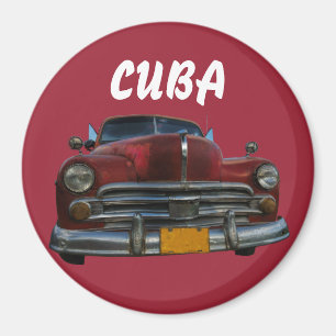 Klassisk amerikansk bil i Vinales, Kuba Magnet
