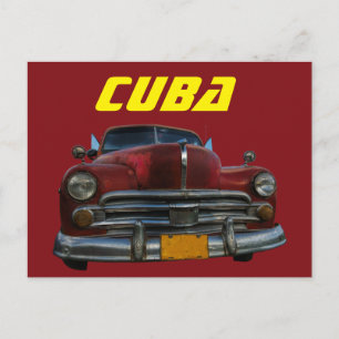 Klassisk amerikansk bil i Vinales, Kuba Vykort