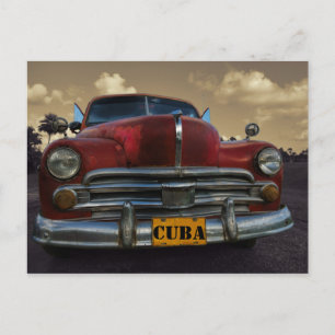 Klassisk amerikansk bil i Vinales, Kuba Vykort