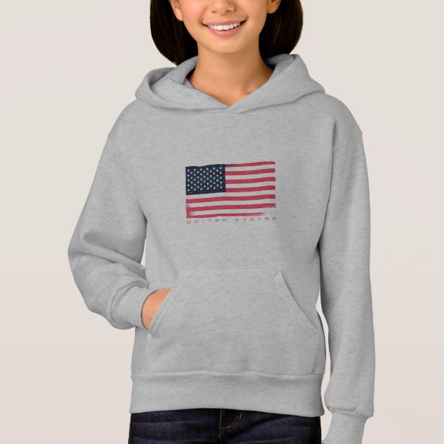 Klassisk amerikansk flaggdesign t shirt (Framsida)