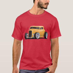 Klassisk amerikansk Gult 32 Illustration av hotell T Shirt