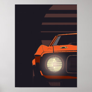 Klassisk amerikansk muskel poster