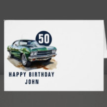 klassisk amerikansk muskelbil från födelsedagen
