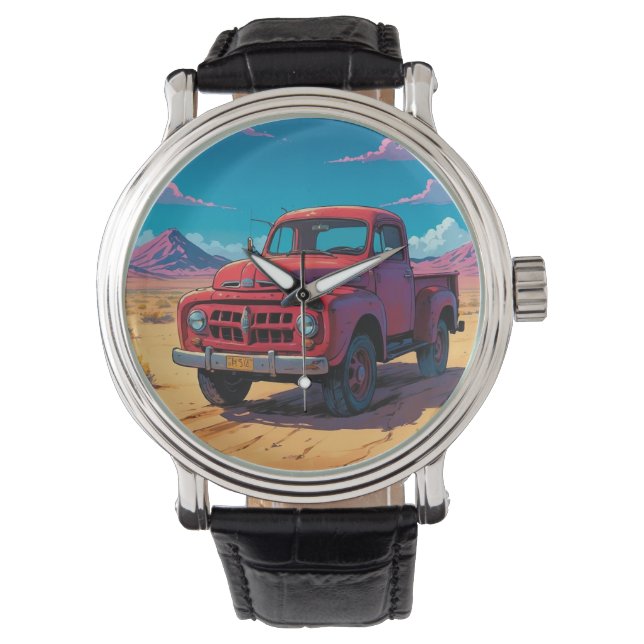 Klassisk amerikansk pickup  armbandsur (Framsida)