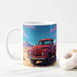Klassisk amerikansk pickup  kaffemugg