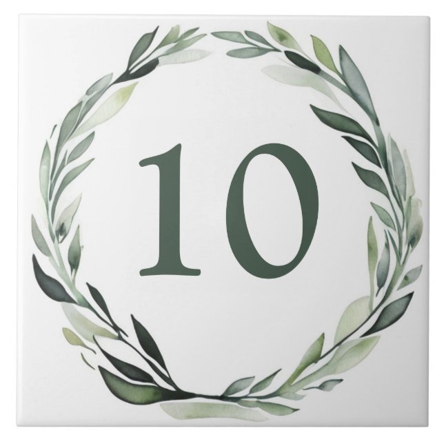 Klassisk Anpassningsbar för andningsnummer Plattsk Kakelplatta (Framsidan)