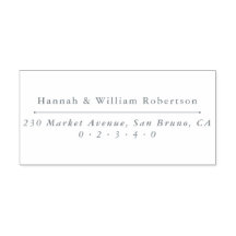 Klassisk Anpassningsbar för Namn och Returadress i