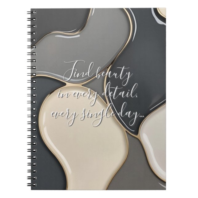 Klassisk anteckningsbok i snyggt grafik (Framsidan)