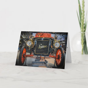 KLASSISK ANTIKETT CAR CLASS ACT FÖDELSEDAGSKORT KORT