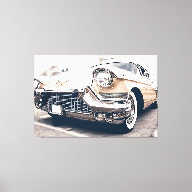 Klassisk antique Automobile Car Wrapped Canvas (Framsida)