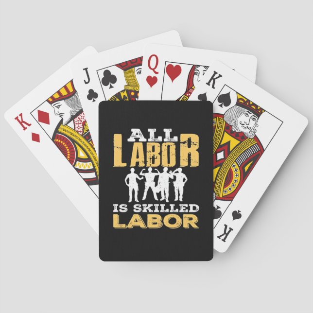 Klassisk arbetsdag - kompetent arbetskraft är inte casinokort (Baksidan)
