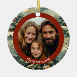 Klassisk årshelg Träd, fotopul Julgransprydnad Keramik