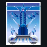 Klassisk Art Deco City Bygg Poster<br><div class="desc">Klassisk Art Deco City Bygg Poster</div>
