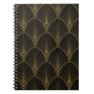 Klassisk Art Deco Sömlös Mönster. Geometric Styli Anteckningsbok