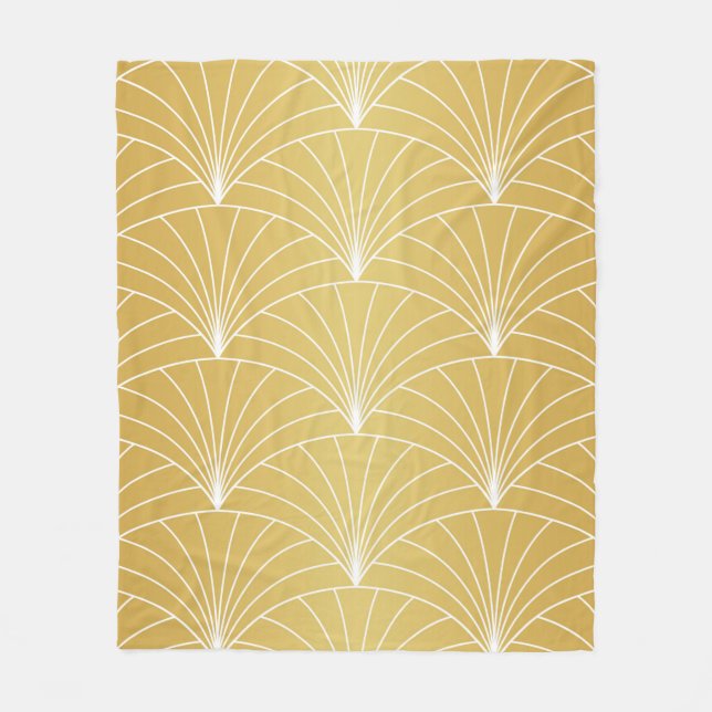 Klassisk Art Deco Sömlös Mönster. Geometric Styli Fleecefilt (Framsidan)