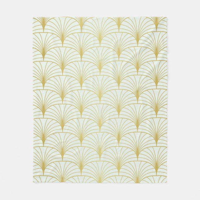 Klassisk Art Deco Sömlös Mönster. Geometric Styli Fleecefilt (Framsidan)