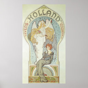 Klassisk art nouveau Holland Poster