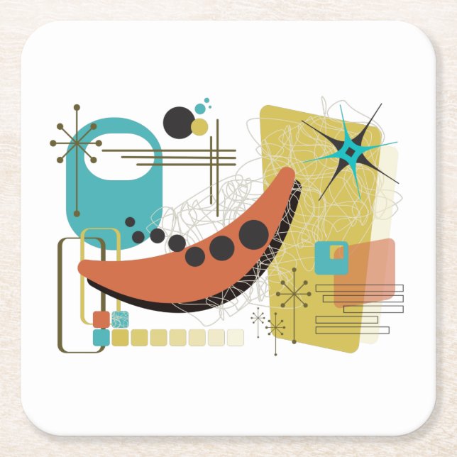 Klassisk återställ Papper Underlägg Kvadrat (Framsidan)