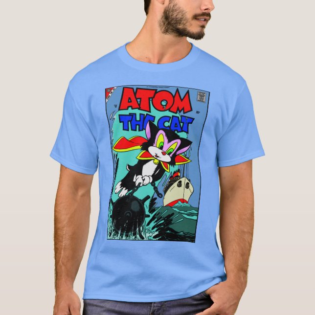 Klassisk atom T-Shirt-katt T Shirt (Framsida)