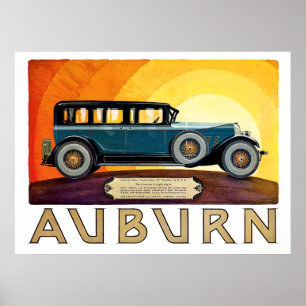 Klassisk Auburn Sedan Poster