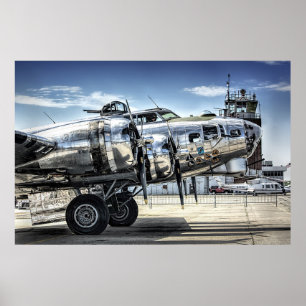 Klassisk b-17-wwii-bombare poster