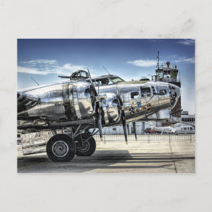 Klassisk b-17 wwii-bombare vykort