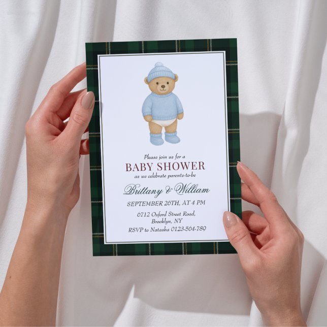 Klassisk babystövel för parfymeringsdesignern inbjudningar (Skapare uppladdad)