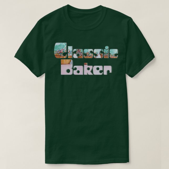Klassisk Baker Classic TShirt T Shirt (Design framsida)