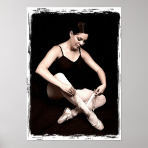 Klassisk Ballerina-utskrift Poster
