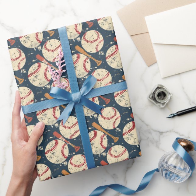 Klassisk Baseball med Sliten Look Presentpapper (Gifting)