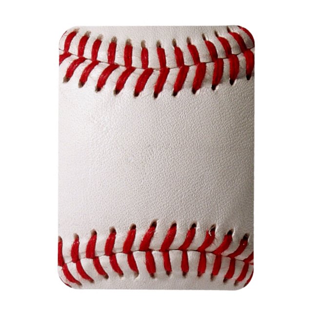 Klassisk baseboll och softboll röd söm magnet (Vertikal)