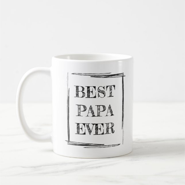 KLASSISK BÄSTA PAPPA NÅGONSIN KAFFEMUGG (Vänster)