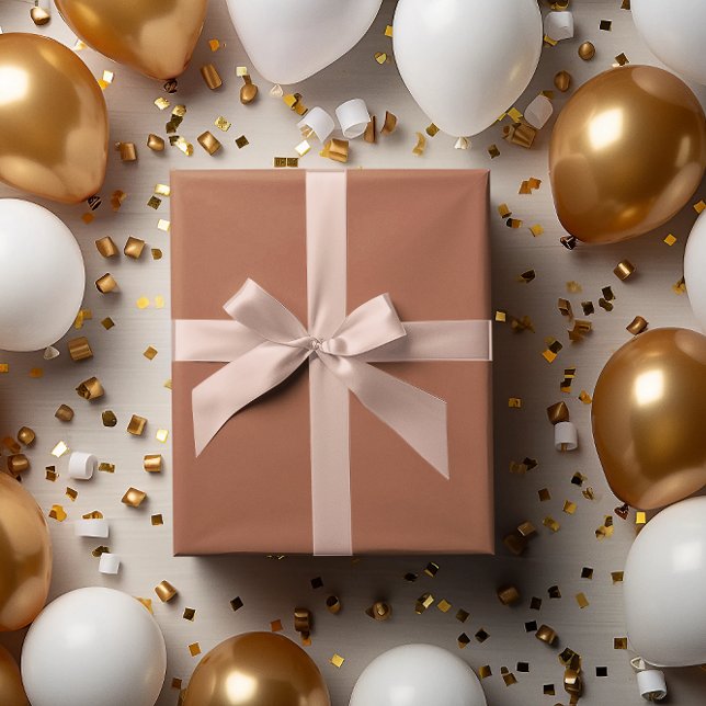 Klassisk Batch Terracotta Brown Wrapping Papper Ro Presentpapper (Skapare uppladdad)