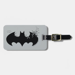 Klassisk Batman-Logotyp upplöst i Fladdermöss Bagagebricka