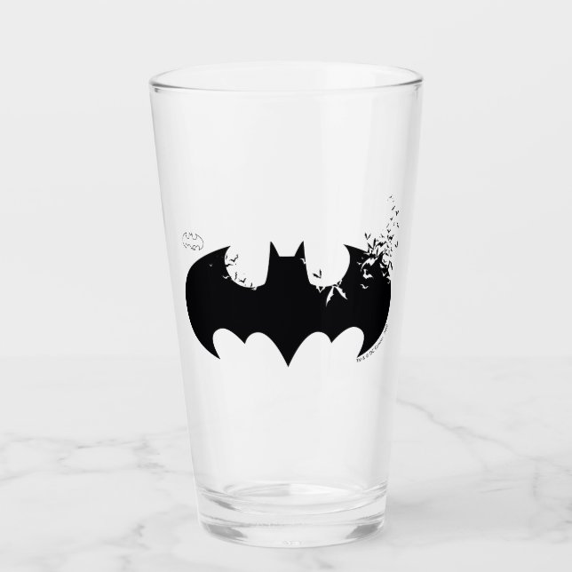 Klassisk Batman-Logotyp upplöst i Fladdermöss Glaskopp (Framsida)