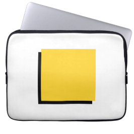 Klassisk Bauhaus Design Gult Square Laptop Fodral