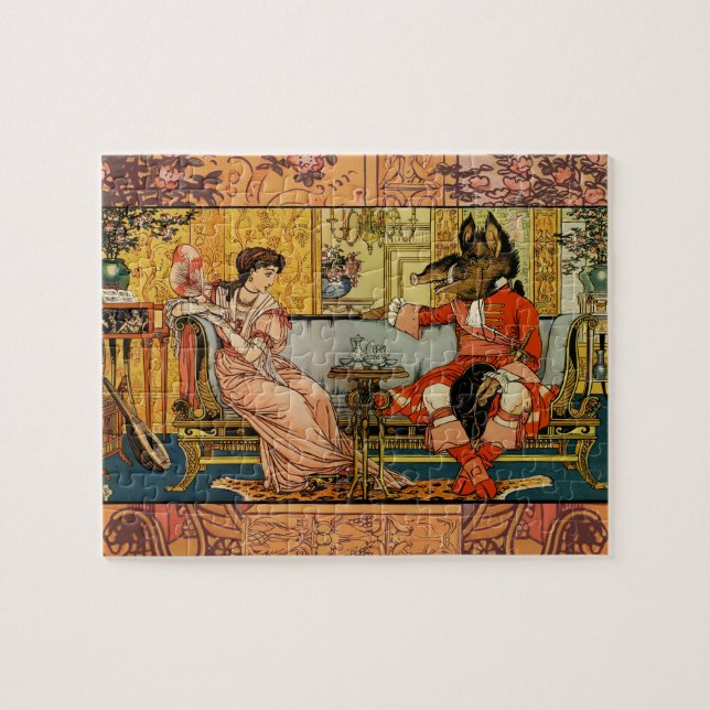 Klassisk Beast, stekfärgstecken Pussel (Horisontell)