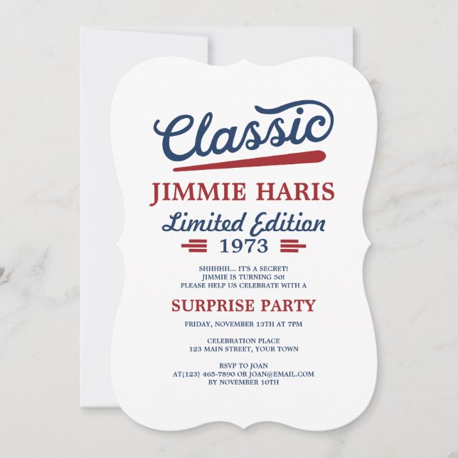 Klassisk Begränsad utgåva - populär födelsedag (Framsida)