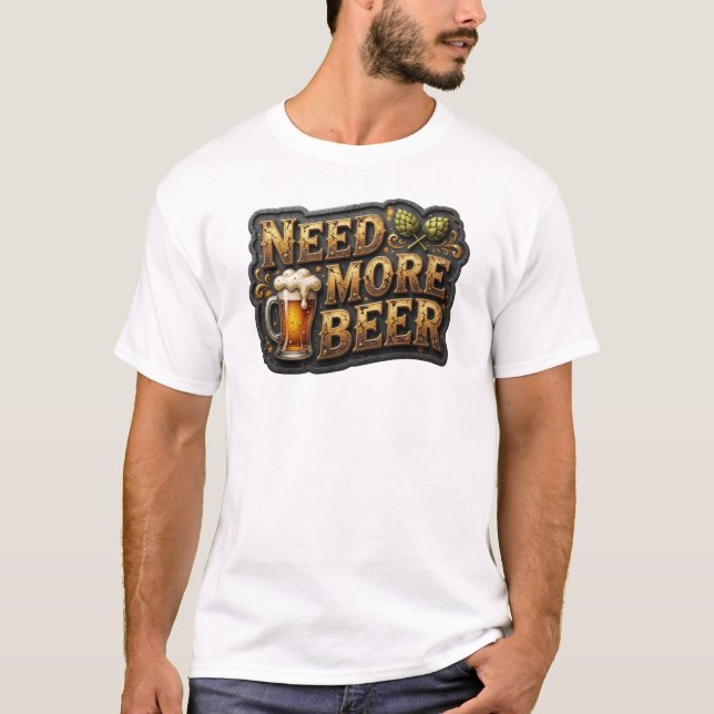 Klassisk BEHÖVER MER ÖL Tee (Framsida)