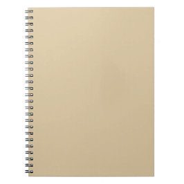 Klassisk Beige Enfärgad Minimalistisk Anteckningsbok